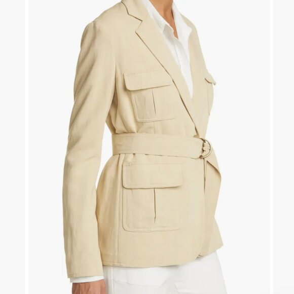 Nili Lotan Hunt Jacket in Khaki Size 4 *NWT* - Picture 2 of 13